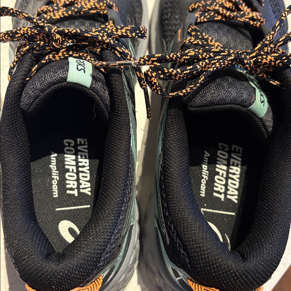 Asics Dark gray and Orange Athletic Shoes - Picture 5 of 7